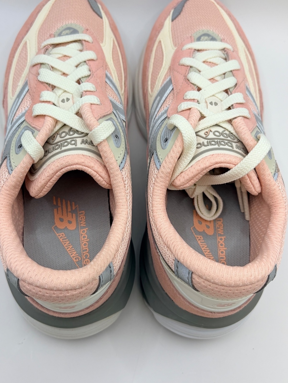 New Balance 990v2 Pink and Gray Running Shoes 7Y/8.5W - Picture 4 of 7